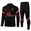 Paris Saint-Germain Sweatshirts Anzüge Suit Quarter-zip 2022-23 Schwarze Für Kinder